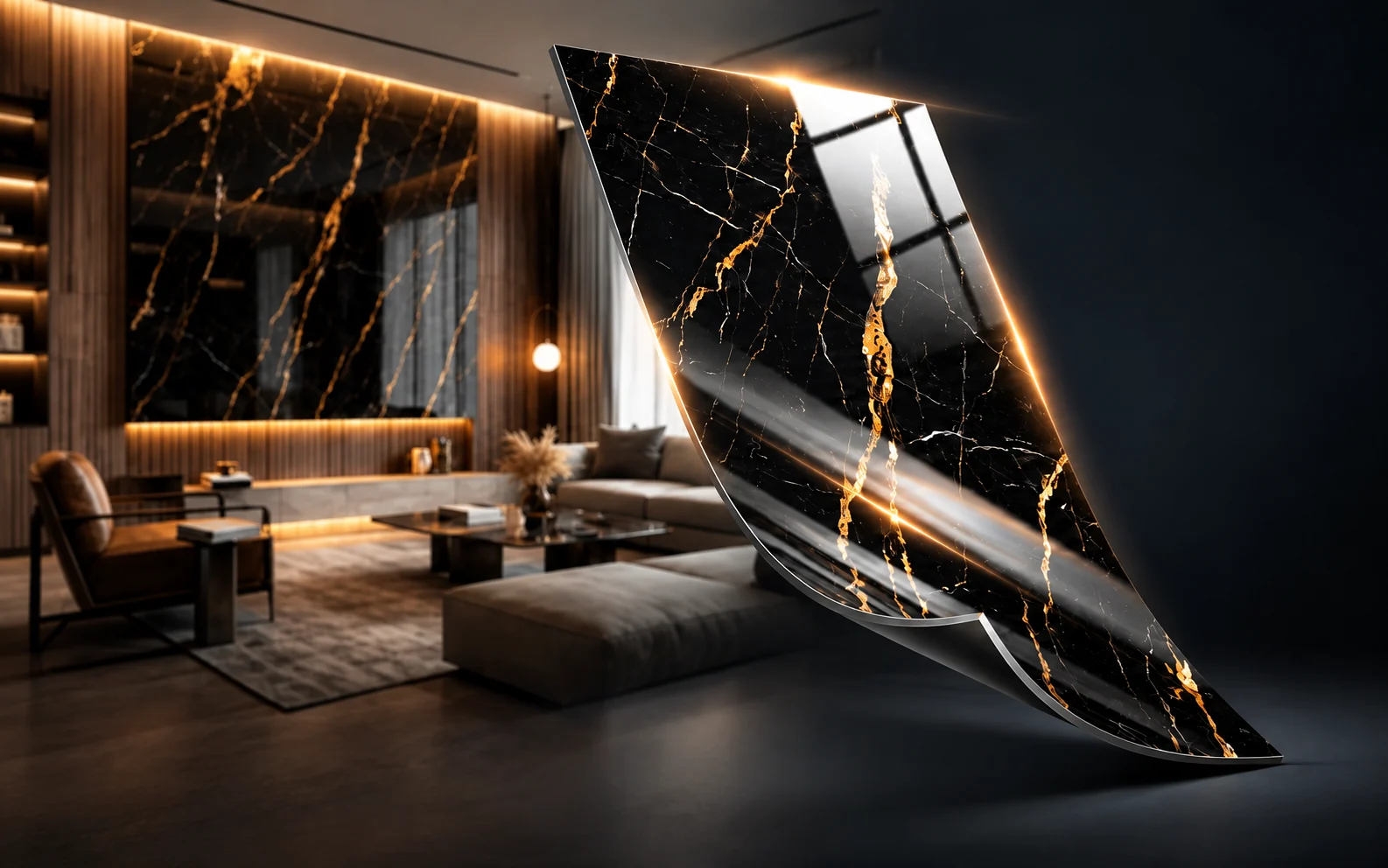 Carbon crystal panel illustration
