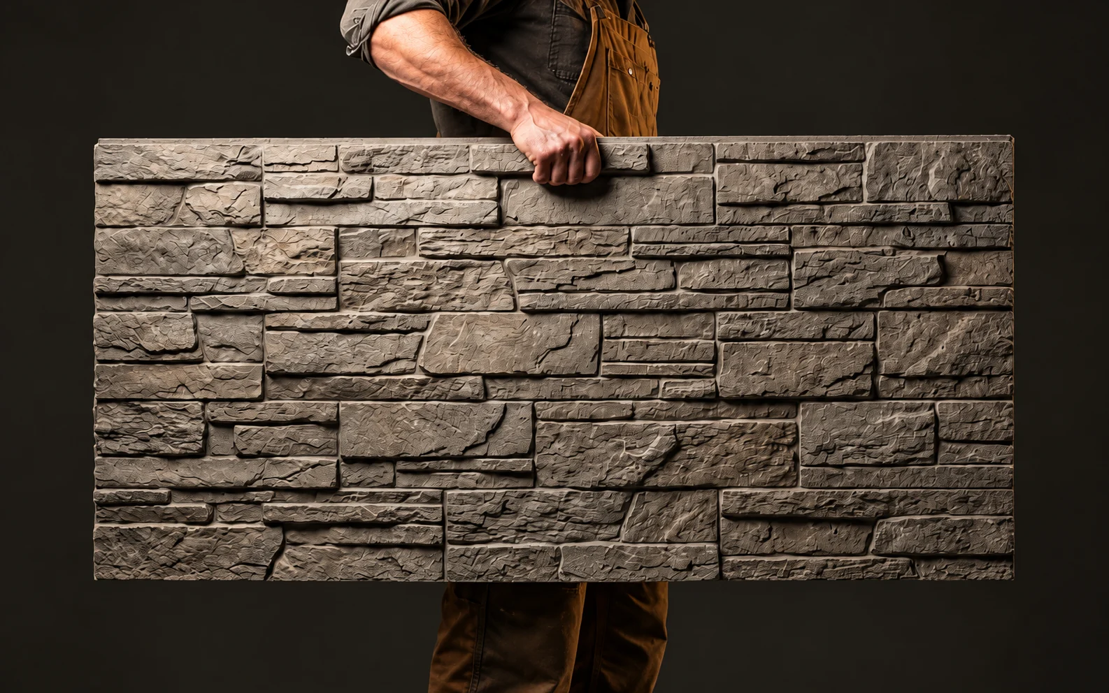 PU faux stone panel illustration
