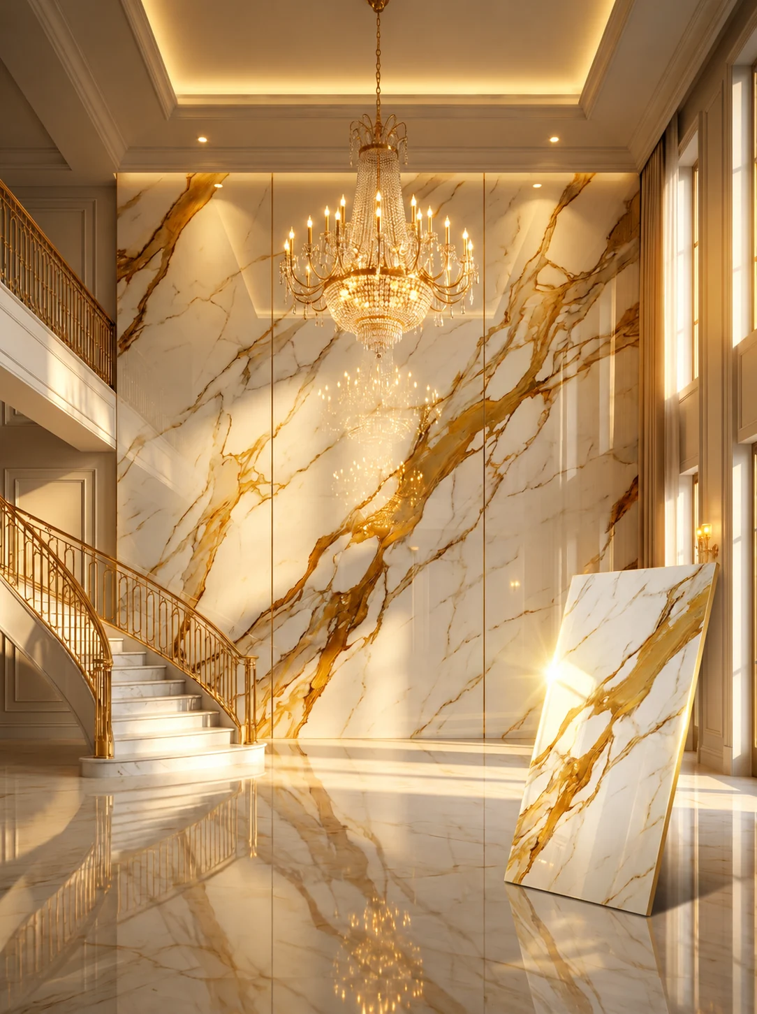 Stone-look decorative finish illustration